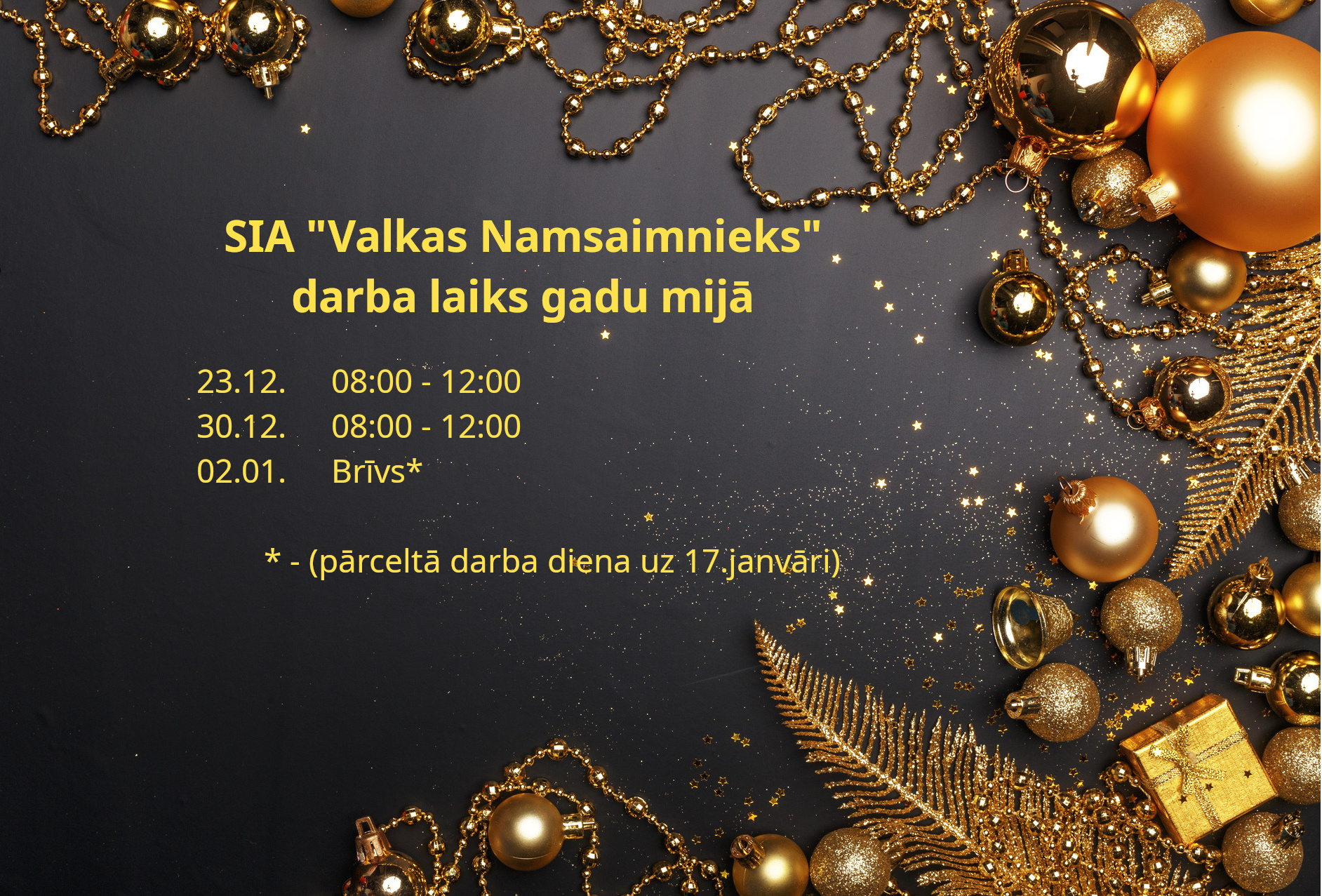 Darba laiks Gadu mija 2